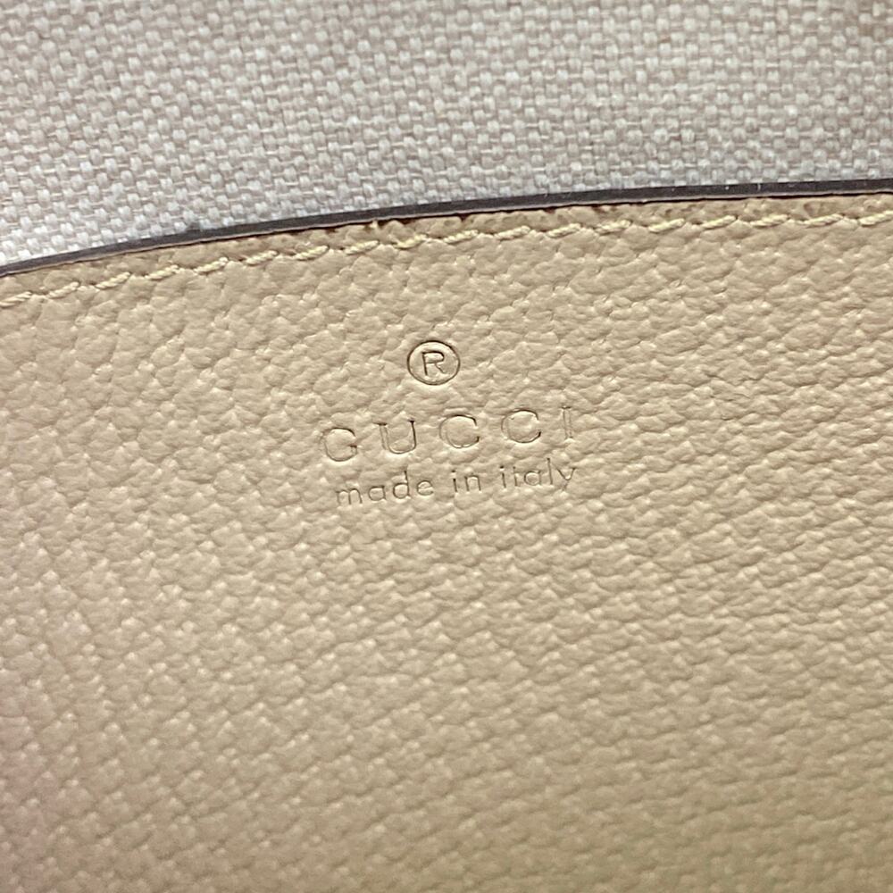 Gucci Ophidia Shoulder Bag 499621 Light Beige Red Green PVC Leather - Picture 9 of 15
